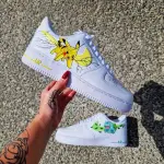 Custom Bulbasaur Pokémon Air Force 1 Sneakers – Hand-Painted Anime Gaming Shoes | Unique Pokémon Streetwear