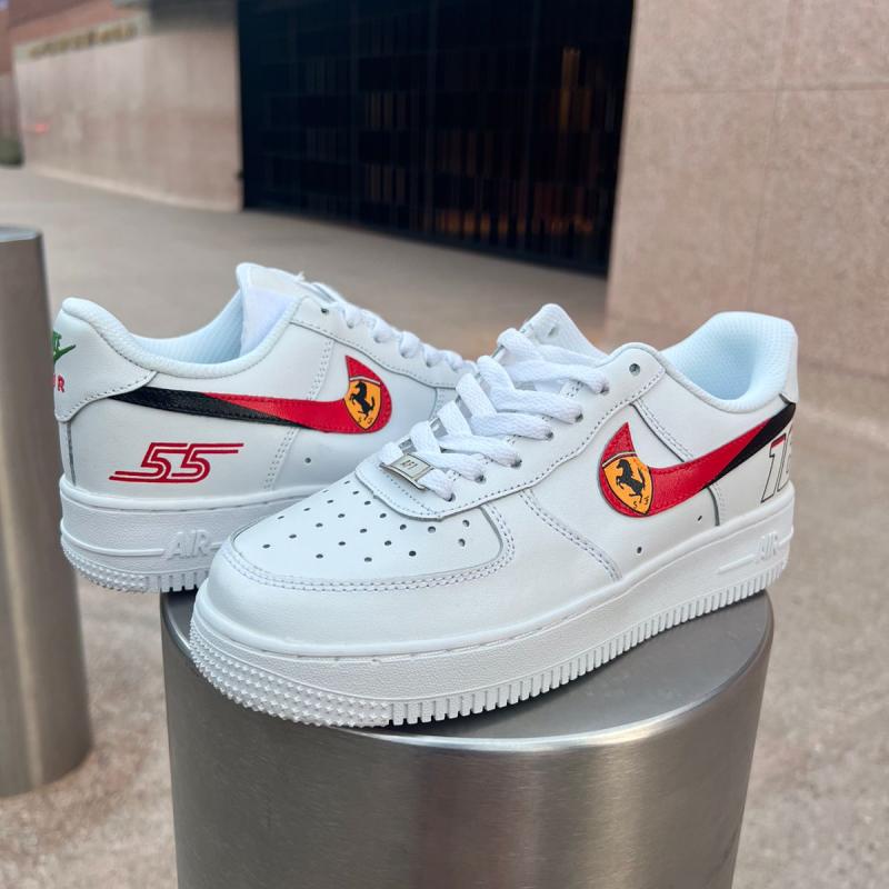 Nike Air Force 1 Ferrari - Ferrari AF1 - Baskets personnalisées